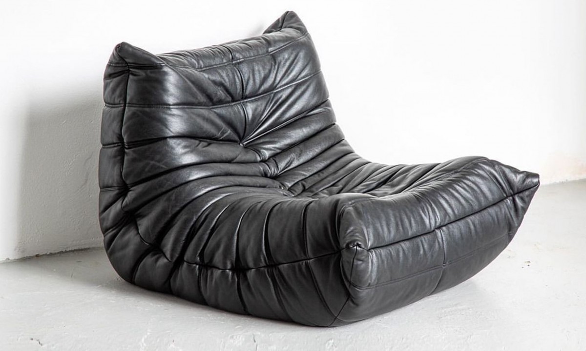 Babylon Siyah deri Berjer Babylon Siyah deri Berjer