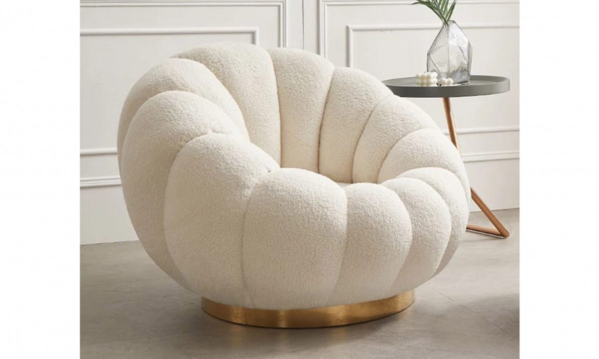 Daisy Berjer puf Gold Daisy Berjer puf Gold